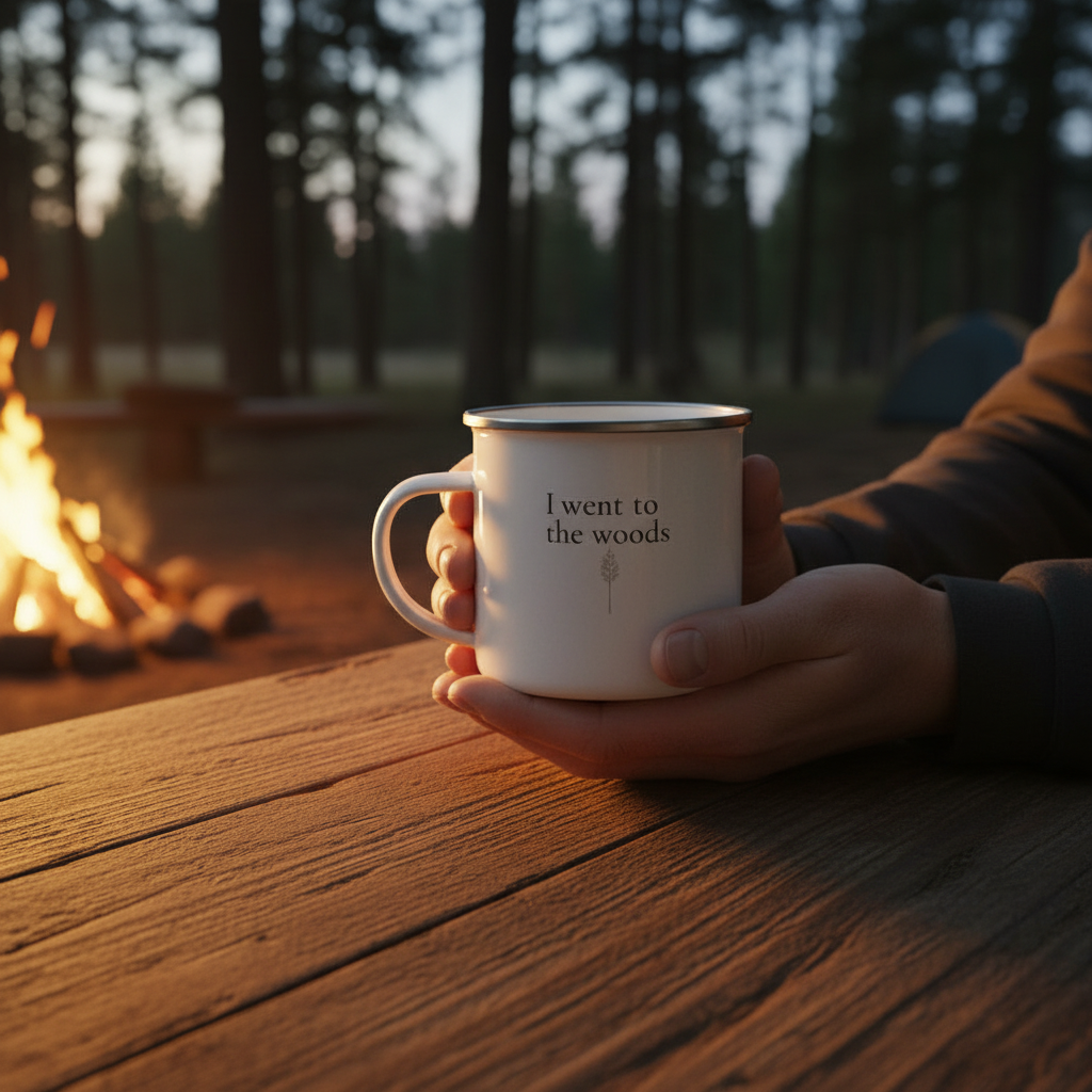 The Woods Enamel Mug