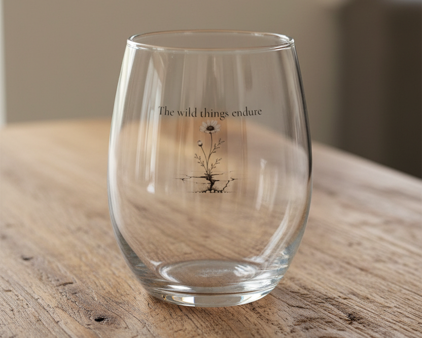 The Wild Things Endure Stemless Wineglass