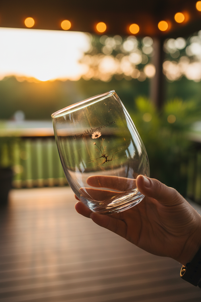 The Wild Things Endure Stemless Wineglass