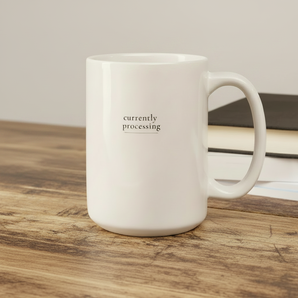 Currently Processing Original Quote Mug