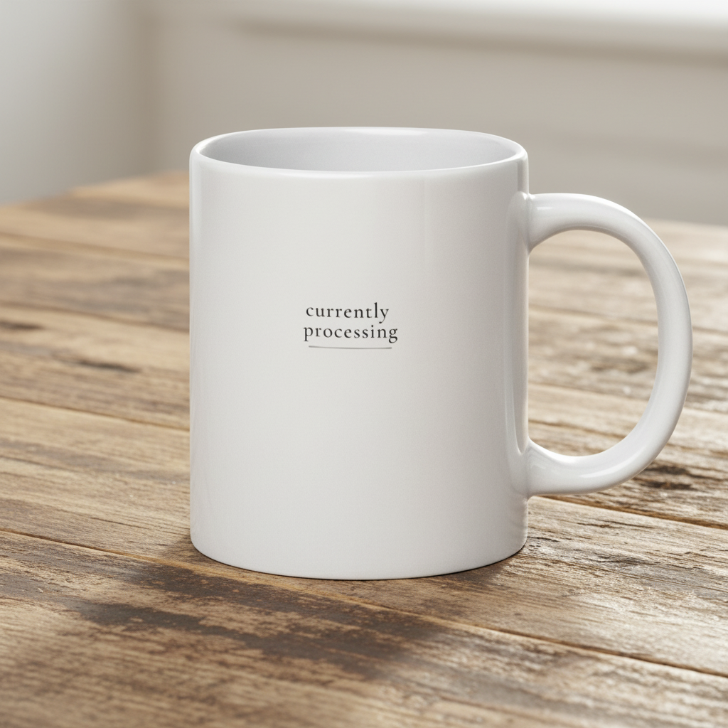 Currently Processing Original Quote Mug
